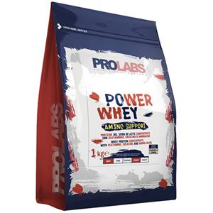 Prolabs Power Whey Amino Support 2000 g - Integratore Proteico al Cioccolato con Aminoacidi e Creatina