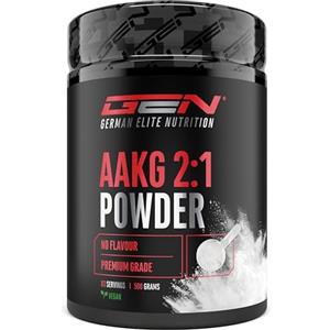 GEN GERMAN ELITE NUTRITION AAKG - 500 g - L-Arginina Alfa-Chetoglutarato (2:1) - Solubilità ottimale - Vegano - Polvere pura senza additivi - Aminoacido di arginina premium - German Elite Nutrition