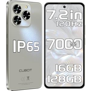 CUBOT Note 60 Smartphone Android 15, 7.2" 120Hz Telefono Cellulare, 7000mAh, 16GB+128GB/1TB Cellulari e Smartphone, IP65 Protezione, 48MP Telefoni, 4G Dual SIM/NFC/Face ID/OTG/GPS/Doppio Altoparlante
