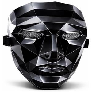 TK Gruppe Timo Klingler Game Maschera squid Boss + 1 biglietto da gioco per Halloween, carnevale e carnevale come costume per uomo e donna