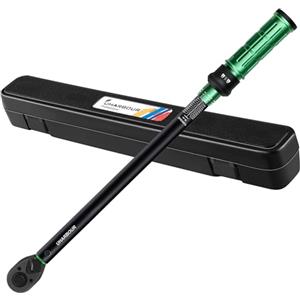 Uharbour Chiave dinamometrica per auto 1/2, chiave dinamometrica a cricchetto bidirezionale 50-350Nm, precisione ±3% con certificato di calibrazione unico