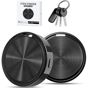 TDTOD Air Tracker Tag Android or iOS Bluetooth Localizzatore con Google's Find Hub e Apple Dov'è Android Smart Tag Trova Oggetti per Chiavi/Bagagli/Portafogli,Batteria Sostituibile (Nero)