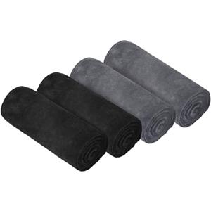 HAGOT 4 Pack Asciugamano Sportivo in Microfibra, Super Assorbente e Traspirante, Leggero, ad Asciugatura Rapida, per Yoga, Campeggio, Palestra, Fitness, 75 cm x 35 cm
