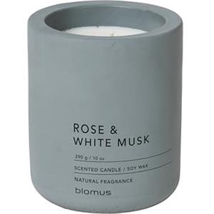 Blomus Fraga - Candela profumata Flintstone L, cera di soia cemento, media