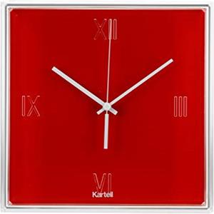 Kartell Tic & Tac Orologio, Rosso Aranciato Coprente