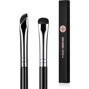 EIGSHOW Pennello per Occhi Pennello per Ombretto, Pennello Angolato Fine per Eyeliner, Sbavature di Ombretto, Pennelli da Trucco per Sopracciglia, Eyeliner e Ombretto (E865&E806)