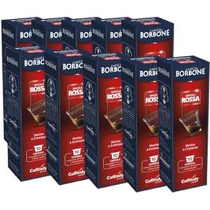 Generico 100 Capsule Caffé Miscela Rossa compatibile Caffitaly System Borbone Rosso Red