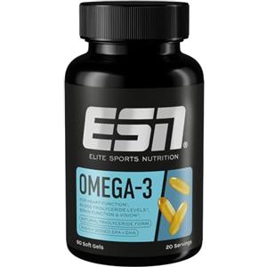 ESN Omega-3, 60 capsule, EPA e DHA ad alto dosaggio, supporta cuore, cervello e altro, 1200 mg di EPA e 900 mg di DHA per dose - prodotto in Germania