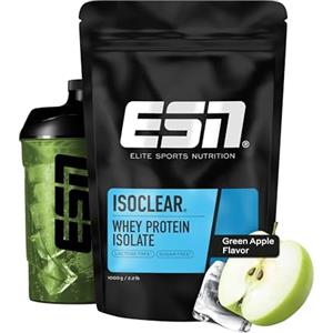 ESN Isoclear Proteine Isolate del Siero di Latte in Polvere, Mela Verde, 908 g, Proteinlimo con gusto delizioso alla frutta, siero di latte chiaro - made in Germany