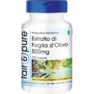 Fair & Pure® - Estratto di foglie di olivo - 20% di oleuropeina - Olive Leaf Extract - 120 Capsule