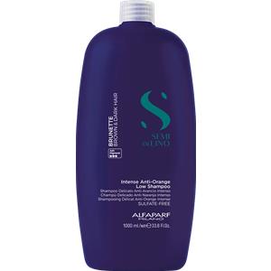 Alfaparf Milano Semi di Lino Brunette Anti-Orange Low Shampoo 1000ml - Shampoo Delicato per Capelli Castani e Bruni