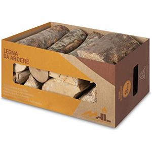 MHL srl MHL Legna da Ardere in Scatola di Cartone Certificata Enama Classe Qualità A1-8 Kg