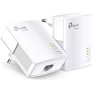 TP-Link TL-PA7017 Kit Powerline, AV1000 Mbps su Powerline, 1 Porta Gigabit, Plug and Play, Consumo massimo 2.7W, Bianco