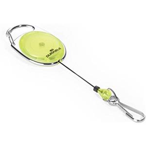 Durable Chiocciola Yo-Yo Gialla in Metallo con Filo Retrattile e Moschettone