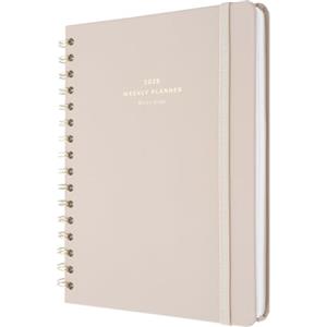 Kokonote Agenda Settimanale 2026 A5 Misty Gray - Agenda 2026 Anelli, Life planner : Weekly planner Copertina Rigida │ Include Stickers e Sezioni funzionali