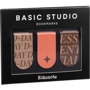 Kokonote - Set di 3 segnalibri magnetici | Segnalibro libro, segnalibro originale, segnalibri in metallo