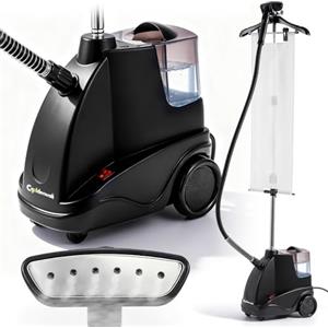CGOLDENWALL Stiratrice a Vapore Verticale 1500W, Riscaldamento Rapido in 40 Secondi, Serbatoio dell'Acqua da 2.9L, Doppia Regolazione Vapore per Tutti i Tessuti, con Set Completo di Accessori