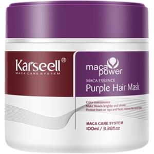 Karseell MACA CARE SYSTEM Maschera Capelli Viola Professionale Antigiallo Capelli Biondi Grigi Platino Decolorati Colorati Idratante Riparatrice Nutriente Anticrespo Senza Solfati 100ml