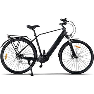 Varstrom Bicicletta elettrica per adulti, motore centrale 250 W, 100 Nm, e-bike, da uomo, da 100 km, portata 100 km grazie alla batteria agli ioni di litio da 43,2 V, 10,4 Ah, 8 marce, MTB Hexagon