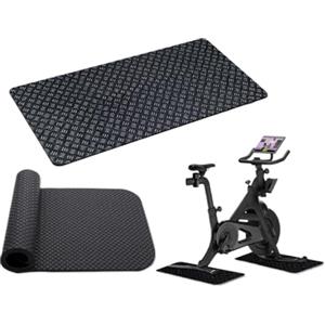 Generico Tappetino Per Cyclette, Base Spessa Pieghevole Antiscivolo per Tapis Roulant, Protettore Per Pavimento Per Bicicletta Stazionaria Da Interno, Adatto a Tapis Roulant e Cyclette