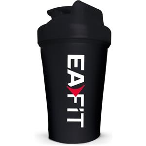 Eafit Shaker Proteine 400 ml Nero - Borraccia Graduata Senza BPA con Mixer in Acciaio - Per Whey Protein, Creatina, Pre Workout - Shaker Palestra Portatile Anti-Perdita per Sport e Fitness