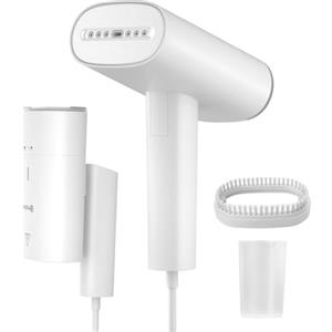 SIMPLUS Ferro da Stiro Verticale, Potente Stiratrice Verticale, Ferro da Stiro da Viaggio Portatile, 5 Secondi di Riscaldamento Rapido, Adatto per Casa e Viaggio, Ideale per Vari Tessuti, Bianco