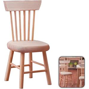 KAYLRE Mobili per casa delle bambole Scala 1:12 Mobili in legno Mobili in miniatura Set Casa delle bambole Accessori Mobili Modello-Sedia