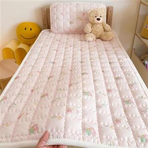 Generic Twin Size Ultra-Sottile Cotone Materasso Topper Leggero Morbido Trapuntato Materasso per Dormitori Letti Ospiti Piccoli spazi Macchina Lavabile Tappetino da Letto,E,70x160cm