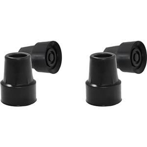 PEPE Mobility Gommini per Stampelle (22mm, 21mm, x4 Unità), Puntali Antiscivolo, Piedini Ortopedici Resistenti, Gomma per Stampella (Nero opaco)