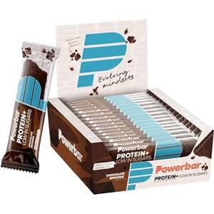 Powerbar Protein Plus Low Sugar Chocolate Brownie 16x35g - Barrette Proteiche a Basso Contenuto di Zuccheri