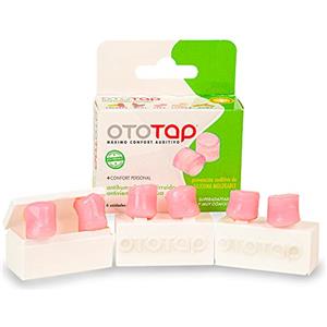 Ototap Silicone modellabile Tappi per le orecchie 6 unità, Rosa