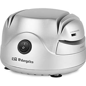 Orbegozo Cu 7000, Affilacoltelli elettrico, interruttore di connessione, 60 W, sistema di affilatura con pietra a 2 stadi, affila forbici, raccoglie cavi automatici
