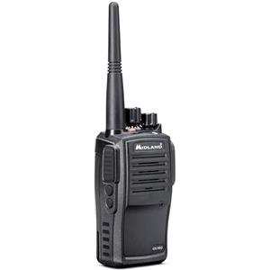 Midland - Walkie Talkie G15 PRO, Ricetrasmittenti Professionali Waterproof IP67, 32 Canali PMR446 Senza Licenza, Copertura 12Km, Autonomia 22H - Batterie Ricaricabili, Caricatore da Tavolo e Accessori
