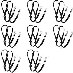 Sinbana 16pz Guinzaglio per Guanti, Durevoli Cinghie Polso Guanti da Sci con Design a Clip di Sicurezza Pratici Accessori Sportivi Lo Sci Adatti per Alpinismo e Snowboard