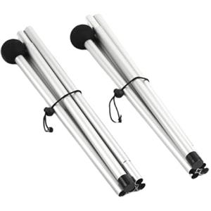 Qcbuegof 2PCS Lunghezza Regolabile Esterna Tenda Palo Pieghevole Spiaggia Palo Shelter Canopy Rod Campeggio Escursionismo Pieghevole Tenda da Spiaggia