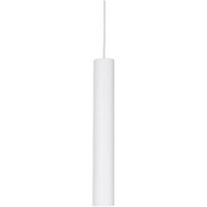Ideal Lux Look SP1 Lampada a Sospensione LED Integrato Bianco, Altezza Regolabile 65-240 cm