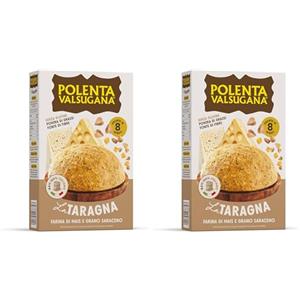 Valsugana, Polenta Taragna Rapida, Confezione da 660g, con Farina di Mais 100% Italiano e Grano Saraceno, Gusto Ricco e Intenso, Pronta in Pochi Minuti, Senza Glutine