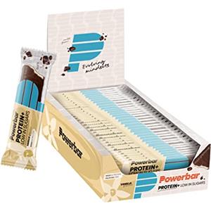 Powerbar - Protein Plus - Low Sugar - Vanilla - 30x35g - Riegel mit nur 107 Kcal - Fitnessriegel mit Ballaststoffen