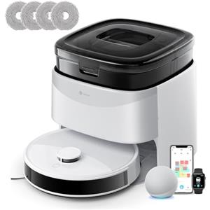 LEFANT M3L Robot Aspirapolvere Lavapavimenti con Mappatura, LiDAR dToF, 10000Pa, Evitamento Ostacoli PSD, Stazione Automatica, Anti-Groviglio, WiFi 2.4/5G, Alexa, per Peli Animali