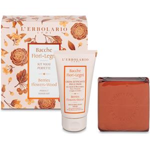 L'Erbolario Bacche Fiori Legni Kit Mani Perfette: Sapone 100 g e Crema Mani 75 ml Edizione Limitata