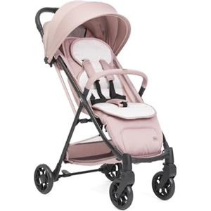Chicco Passeggino Taormina, 0+ Mesi - 22 Kg, Passeggino Leggero con Chiusura Smart e Compatta, Capotte Estensibile con Trattamenti UV50+ e Antipioggia, Schienale Regolabile, Poggiagambe, Rosa