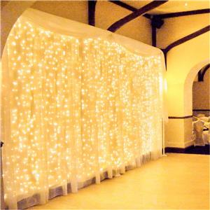 Zorela Luci LED Natale esterno interno 600 LED 6mx3m tenda luminosa decorazioni festa