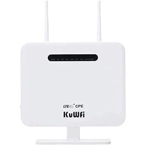 KuWFi Router WiFi 4G, KuWFi 300Mbps Modem WiFi con sim mobile 3G 4G Lte Router WIFi Hotspot con supporto scheda SIM Supporto con 3 (Tre)//Vodafone/Iliad