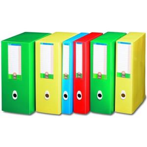 Fellowes U212RO Scatola Progetto Plus, 12 cm Dorso, Rosso, in Polipropilene con Chiusura a Bottone e Occhiello Ergonomico