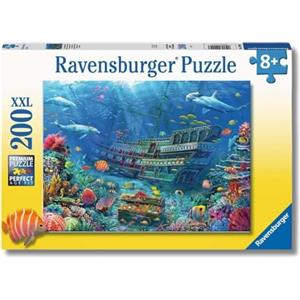 Ravensburger - Puzzle XXL Scoperta Subacquea | Puzzle 8 Anni In Su | Puzzle Bambini Da 200 Pezzi In Regalo | Regalo Bambino 8 Anni 49 X 36 Cm | Puzzles Ravensburger