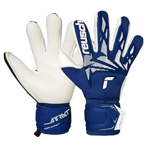 Reusch Guanti da portiere per la protezione delle dita e forte aderenza | per l'allenamento e le partite | Erba artificiale e erba naturale | Attrakt Freegel Gold X Finger Support Junior