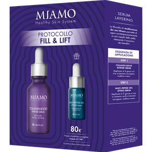 Miamo Cofanetto Fill & Lift 2025: Collagen Boost Intense Serum 30 ml Multi-Peptide 20% Lifting Serum 10 ml