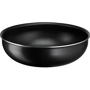 Lagostina Ingenio Essential Plus Wok Ø 28 cm, Pentola Wok Antiaderente in Alluminio per Gas e Forno, Con Indicatore di Cottura Thermosignal, Utilizzabile con Manico Removibile (Non Incluso)