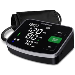 medisana BU 520 Misuratore di pressione da braccio, bracciale XXL con scala cromatica a semaforo, monitor della pressione e polso con indicazione di battito cardiaco irregolare e funzione di memoria