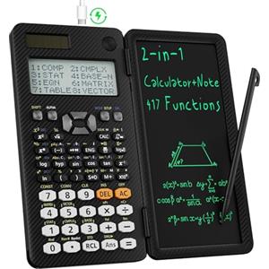 ROATEE 991ES MAX Calcolatrice Scientifica, 417 funzioni di calcolo, Display a 4 righe, Display chiaro, Ricaricabile, Adatta a studenti, Professori, Studiosi